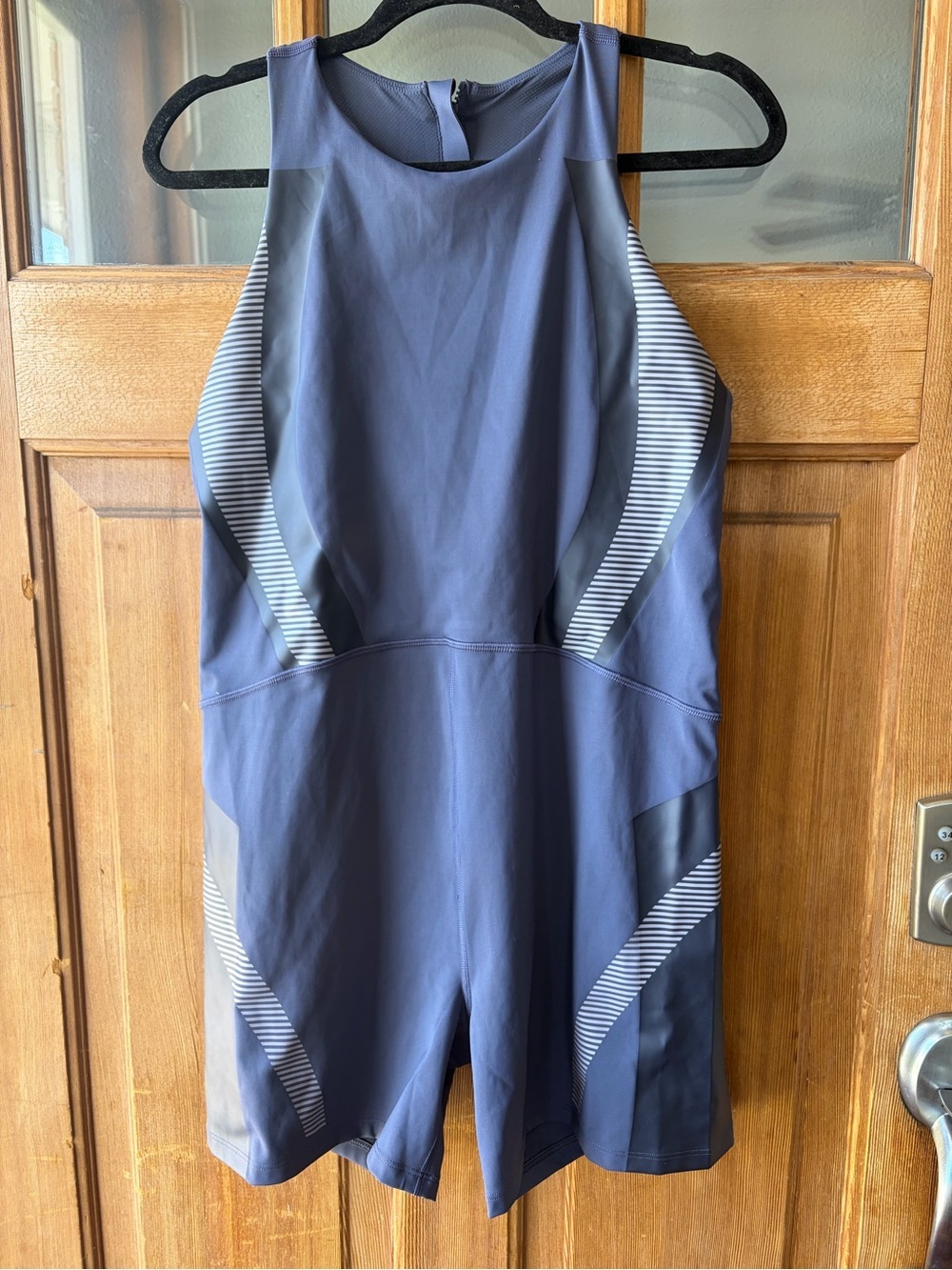 Athleta Slate Blue Allyson Felix bodysuit - Picture 3 of 8
